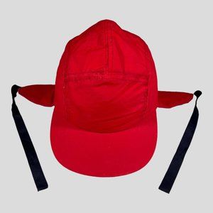 Vintage Columbia Trapper Hat Cap Ear Flaps Red Size Large Made in USA